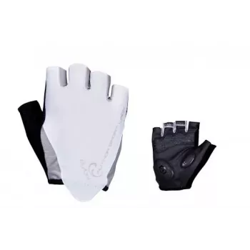 Author Lady Sport Gel Dames Fietshandschoenen, korte vingers, gelkussens, Zwart/Wit, maat M