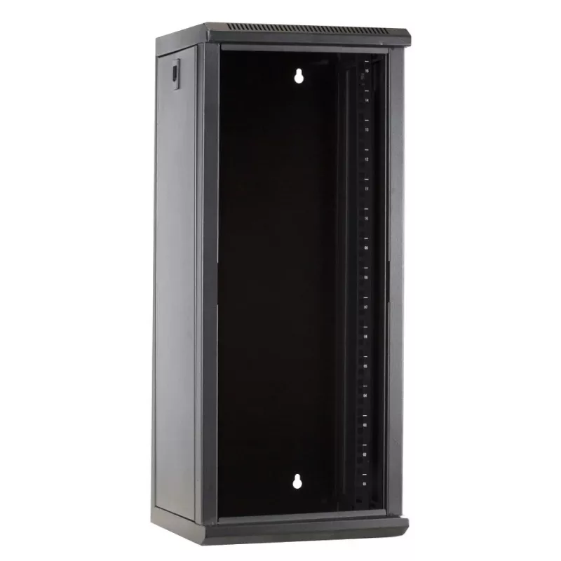 DSIT DS10-3315 15U 10 inch wandmontage serverrack-kast met glazen deur, 312x310x752 mm, zwart