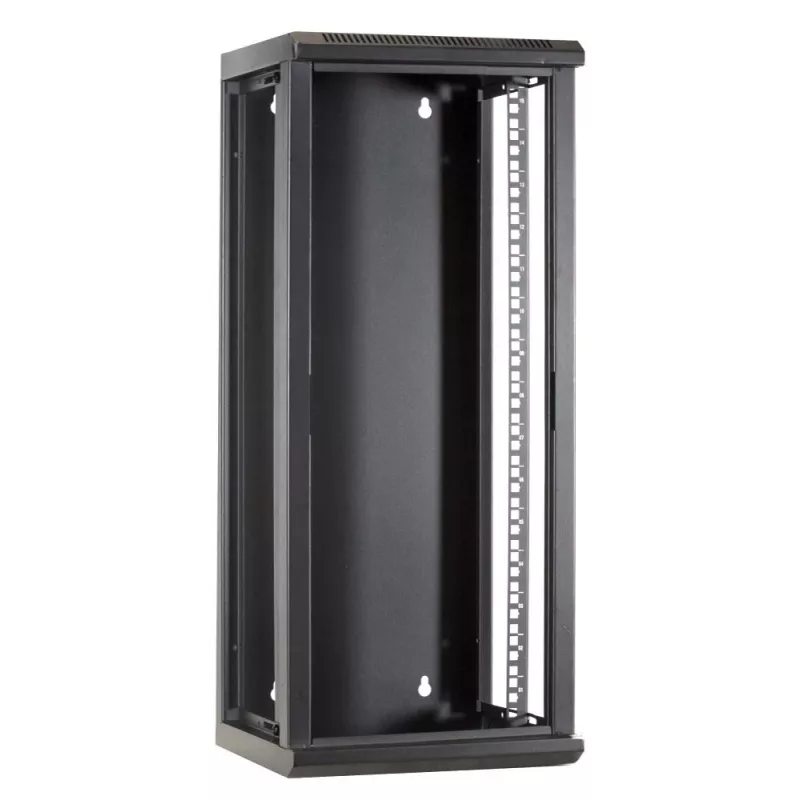DSIT DS10-3315 15U 10 inch wandmontage serverrack-kast met glazen deur, 312x310x752 mm, zwart