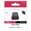 Vivanco VVVHDMIADFFG HDMI-koppeladapter bus naar bus 4K 60Hz 18Gbps Zwart