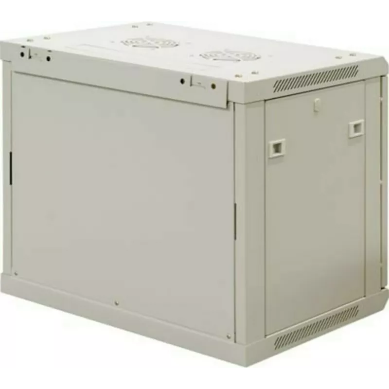 DSIT 9U Wandmontage Serverkast met Glazen Deur, Wit, 600x450x500 mm