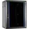 DSIT DS6415 15U Wandmontage Serverkast met Glazen Deur, 600x450x770 mm, Zwart
