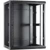 DSIT DS6415 15U Wandmontage Serverkast met Glazen Deur, 600x450x770 mm, Zwart