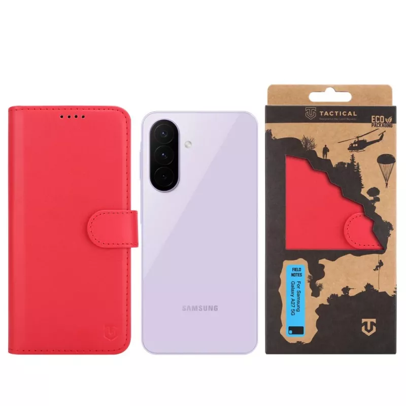 Tactische Boekhoes Field Notes Galaxy A27 5G Rood