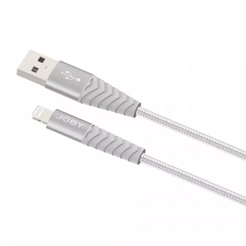 Joby oplaad- en synchronisatiekabel Lightning, 1,2 m, zilver (JB01814-BWW)