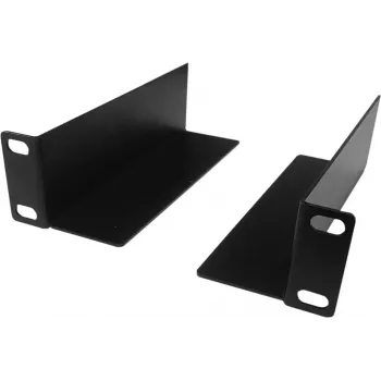 DSIT DS-LS10 10-inch rack-steunplaten, 136 mm diepte, 2-pack, zwart