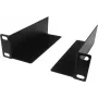 DSIT DS-LS10 10-inch rack-steunplaten, 136 mm diepte, 2-pack, zwart