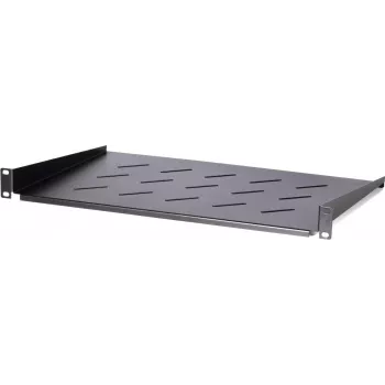 DSIT DS-FH1U250 1U vast schap voor 450 mm diepe wandkasten, 250 mm diepte, 25 kg belasting, zwart