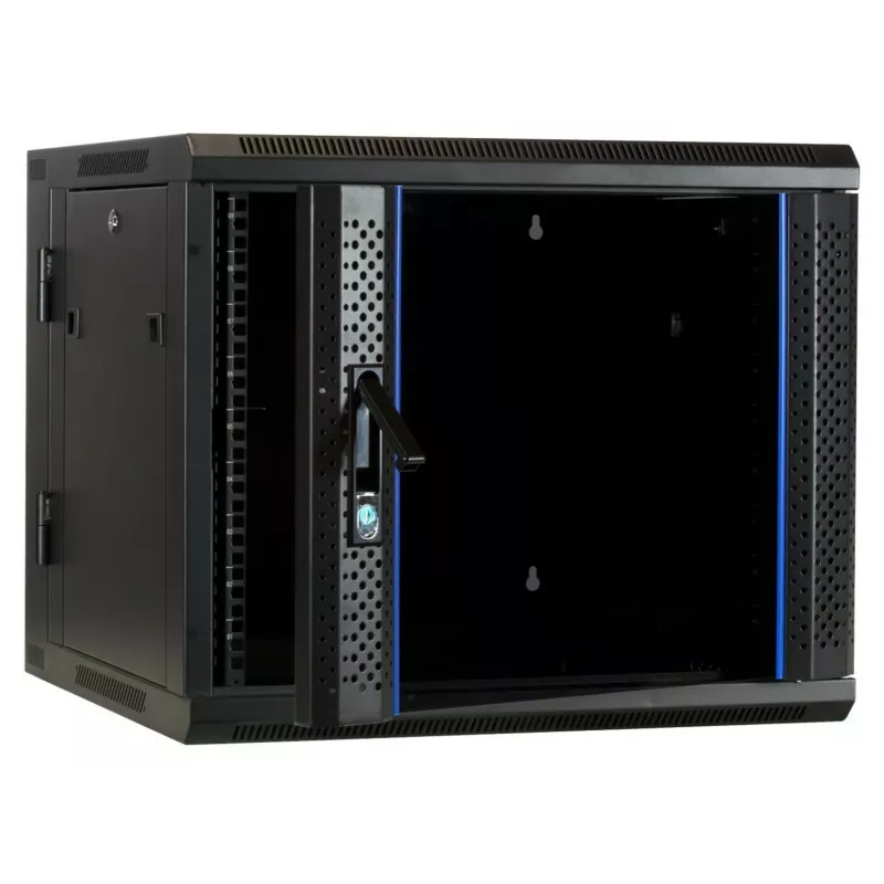 DSIT DS6609-DOUBLE omkeerbare wandmontage-serverkast met glazen deur, 600 mm breed