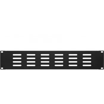 DSIT 19 inch geperforeerd blindpaneel 2U zwart (DS-Blind2-perf)