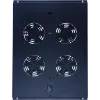 DSIT DS-FT80 4-ventilator serverrack-koeleenheid met thermostaat voor 800 mm diepe kasten, 1U, 230V, zwart