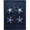 DSIT DS-FT80 4-ventilator serverrack-koeleenheid met thermostaat voor 800 mm diepe kasten, 1U, 230V, zwart