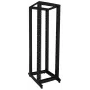 DSIT 42U 19 inch vrijstaande serverrack op wielen, 600x800x2000 mm, zwart, ongemonteerd
