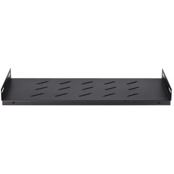 DSIT DS-FH45 vaste legplank voor 450 mm diepe wandkasten, 1U, zwart