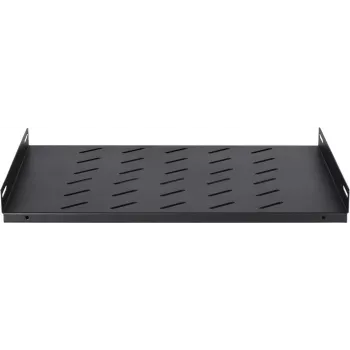 DSIT DS-FH60Wand 1U vaste legplank voor 600 mm diepe wandkasten, 25 kg belasting, zwart