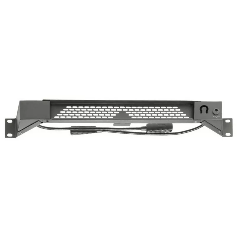 DSIT 19 inch ganzenhals-ledlamp wit - flexibele XLR-lamp voor mengpanelen en racks