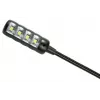 DSIT 19 inch ganzenhals-ledlamp wit - flexibele XLR-lamp voor mengpanelen en racks