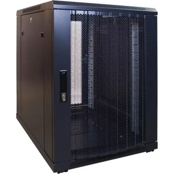 DSIT 15U mini-serverrack met geperforeerde voordeur 600x600x860 mm (DS6615PP-MINI)
