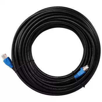 DSIT DANICOM CAT6 outdoor UTP-kabel – 75 m, zwart, 100% koper, UV-bestendig, 23 AWG, bulk-ethernetkabel (DC-OUT-60-750)