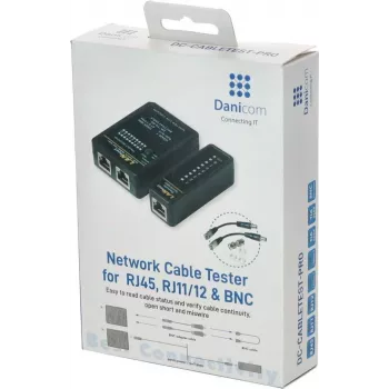 DSIT DC-CABLETEST-PRO netwerkkabeltester voor U/UTP, F/UTP en SF/UTP, Cat5/Cat6