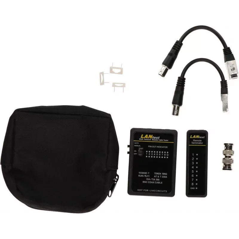 DSIT DC-CABLETEST-PRO netwerkkabeltester voor U/UTP, F/UTP en SF/UTP, Cat5/Cat6