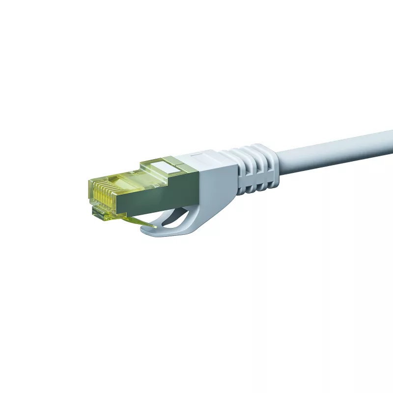 DSIT Cat.7 S/FTP PiMF RJ45 netwerk-patchkabel, 0,50 m, wit