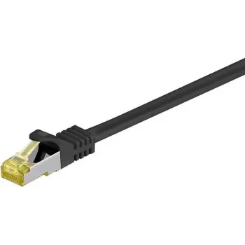 DSIT Cat.7 S/FTP PiMF RJ45 netwerk-patchkabel, 1m, zwart