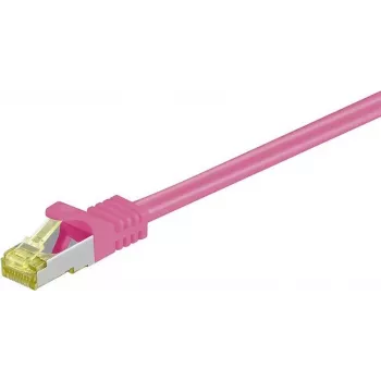 DSIT Cat.7 S/FTP PiMF RJ45 netwerk-patchkabel, roze, 2m