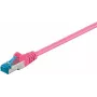 DSIT CAT 6a S/FTP LSOH patchkabel, 1m, roze