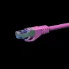DSIT CAT 6a S/FTP LSOH patchkabel, 1m, roze