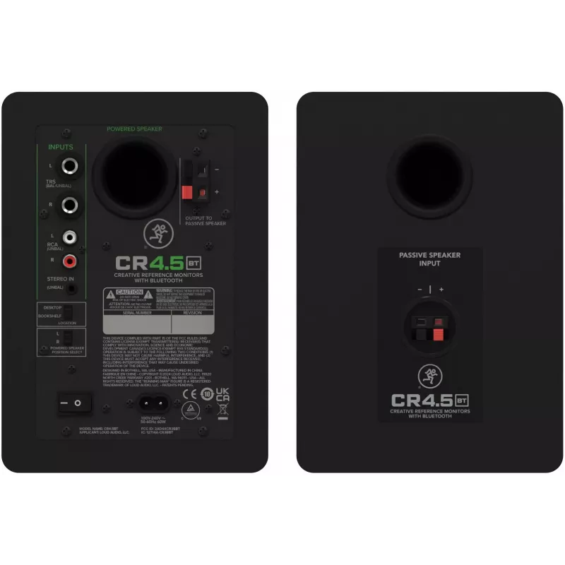 Mackie CR4.5BT actieve 2-weg multimediamonitoren met Bluetooth (paar)