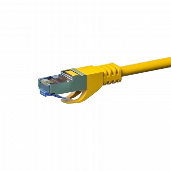 DSIT CAT 6a S/FTP LSOH netwerk-patchkabel, 15 m, geel