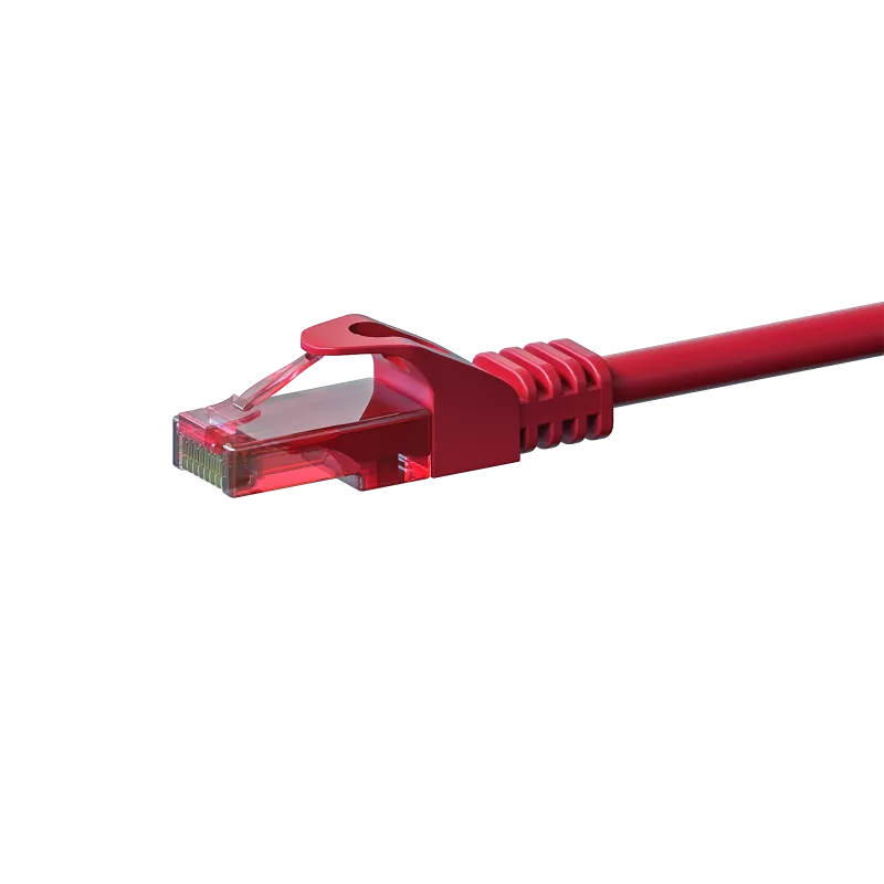 DSIT CAT6 netwerkkabel 100% koper - U/UTP - 7,5 m - rood (DC-65-075)