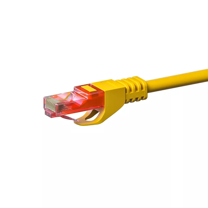 DSIT DC-67-100 CAT6 U/UTP netwerkkabel, 10 m, geel, 100% koper