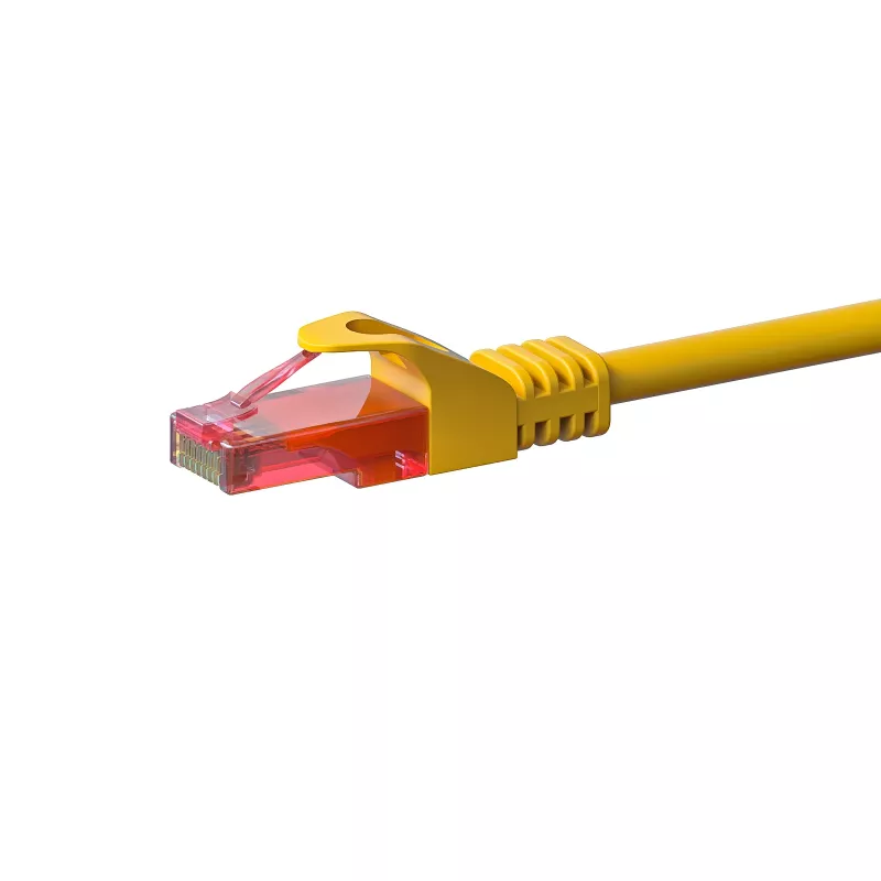 DSIT DC-67-100 CAT6 U/UTP netwerkkabel, 10 m, geel, 100% koper