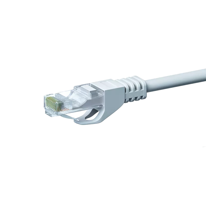 DSIT CAT5e U/UTP Ethernet-patchkabel, 0,25 m, wit, 100% koper, RJ45, Gigabit