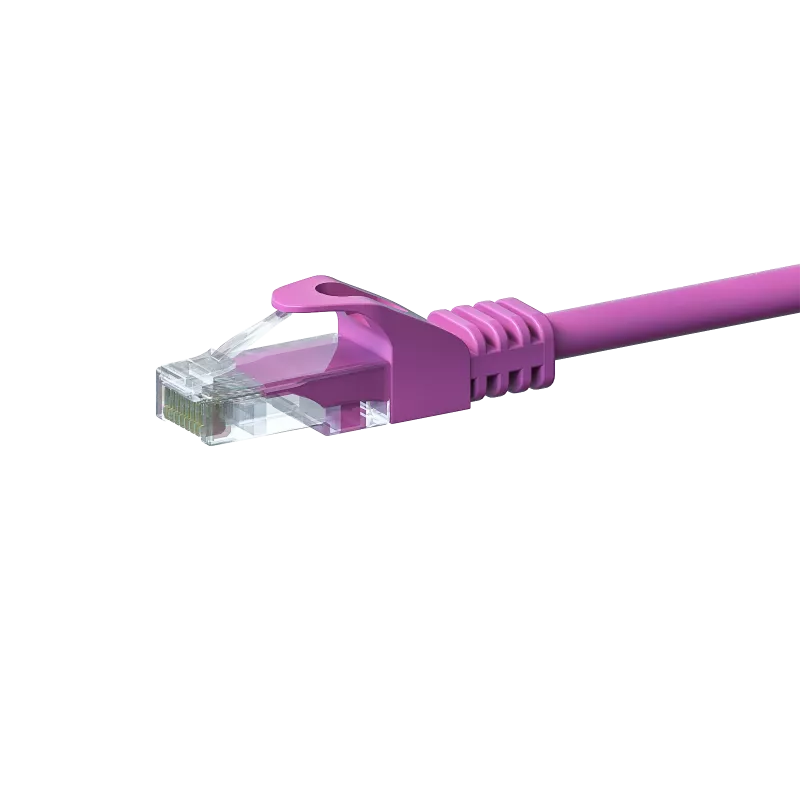 DSIT CAT5e U/UTP netwerkkabel, 1 m, roze, 100% koper (DC-59-010)
