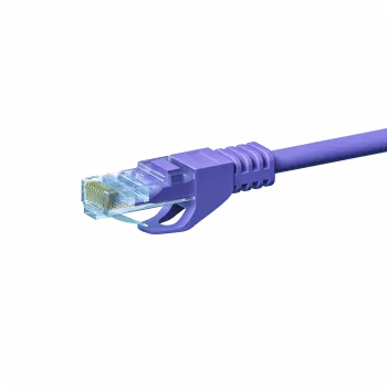DSIT CAT 5e U/UTP netwerk-patchkabel, 0,50 m, violet, CCA, RJ45, Gigabit Ethernet