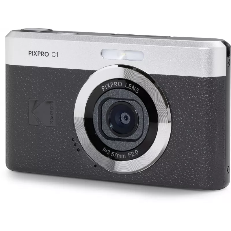 KODAK PixPro C1 zwart compacte digitale camera met 16GB SDHC-kaart