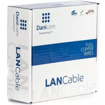 DSIT DANICOM CAT6A S/FTP 50m LSZH Fca netwerk-installatiekabel