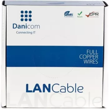 DSIT DANICOM CAT6A S/FTP 50m LSZH Fca netwerk-installatiekabel