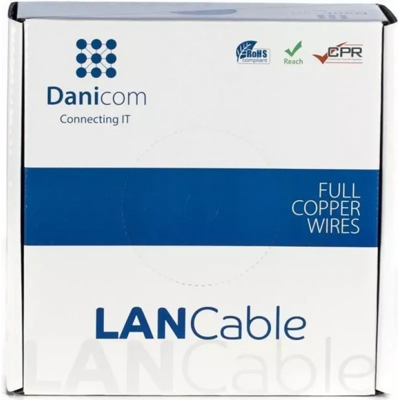 DSIT DANICOM CAT6A S/FTP 50m LSZH Fca netwerk-installatiekabel