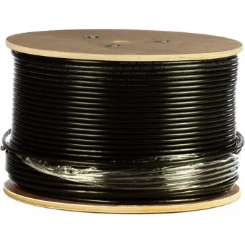 DSIT DANICOM CAT6 UTP 305m buitenkabel met massieve geleider en PE-mantel (Fca) - zwart