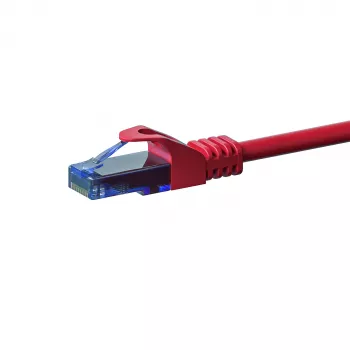 DSIT CAT6a U/UTP 100% koper patchkabel, 20 m, rood, RJ45 stekker op stekker, 10 Gbit/s, 500 MHz