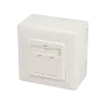DSIT DC-Wall-Out-STP6-I opbouw Cat. 6/Class E afgeschermde dual-RJ45-contactdoos, ivoor