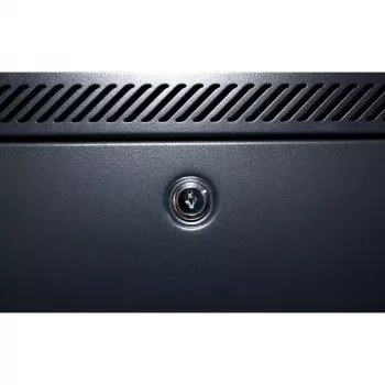 DSIT 18U wandmontage-serverkast met metalen deur, 600x450x900 mm, zwart