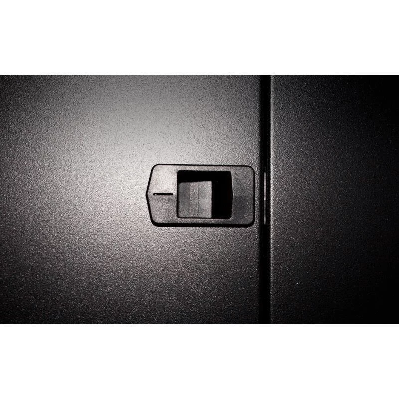 DSIT 18U wandmontage-serverkast met metalen deur, 600x450x900 mm, zwart