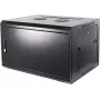 DSIT DS6406M 6U wandmontage-serverbehuizing met metalen deur, 600x450x367 mm, zwart