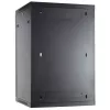 DSIT 27U wandmontage-serverkast met glazen deur, 600x600x1300 mm, zwart