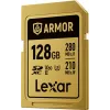 Lexar Professional ARMOR GOLD 128GB SDXC UHS-II V60 geheugenkaart (LSDAMGL128G-RNNNG)